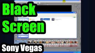 How to fix Sony Vegas Black Screen rendering error