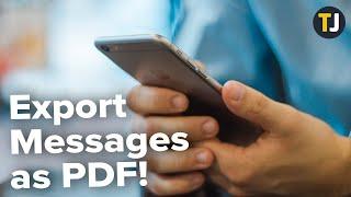 How to Export Text Messages from iPhone as a PDF