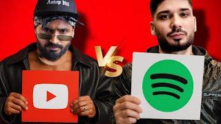 YOUTUBE vs SPOTIFY BATTLE of your FAV RAPPERS 
