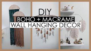 BOHO MACRAME WALL HANGING DECOR | DIY AIMAN ARIFF
