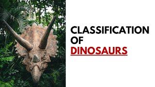 CLASSIFICATION OF DINOSAURS