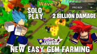 ULTIMATE SOLO DAMAGE/GEM FARM *2 BILLION DAMAGE* - ALL STAR TOWER DEFENSE - ROBLOX