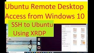 Ubuntu Remote Desktop Access from Windows 10 || SSH to Linux or Ubuntu or other system server