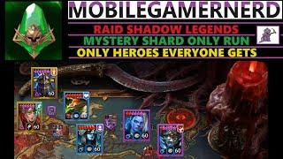 EP 50: Past 270 Days Raid Shadow Legends F2P Mystery Shard Only Run (Epic Damage From Our New Buddy)