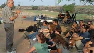 Aren Maeir explaining about Tell es-Safi/Gath and archaeology in general Sept. 2012