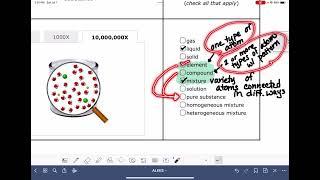 ALEKS: Classifying substances from a sketch