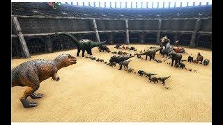 Giganotosaurus vs ALL OTHER Creatures in ARK (except Titanosaur and Deathworm) || Cantex