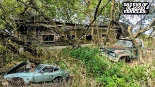 Car Thief's Hideout In The Woods With Dozen Of Classic Vehicles Left Behind!!