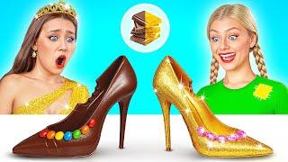 Real Food vs Chocolate Food Challenge | Funny Food War by Multi DO Challenge