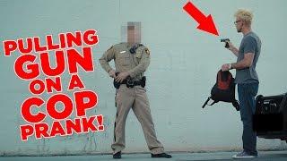 PULLING a GUN on a COP PRANK! (DO NOT ATTEMPT!)