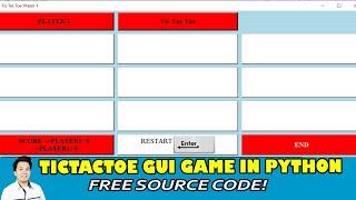 GUI TicTacToe Game in Python | Free Source Code