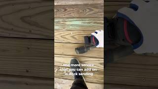 Add deck sanding to your pressure washing business! #pressurewashing #windowcleaning #decks #diy