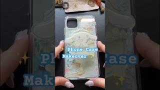 DIY Phone Case 🩵 Cinnamoroll #diy #scrapbooking #asmr #phonecase #sanrio #relaxing #kawaii