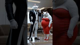 A Cat’s Revenge After Being Left Behind by Her Husband  #cartoon #cat #animation #aicat #cute