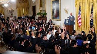 The President Speaks with Young Southeast Asian Leaders Initiative Fellows