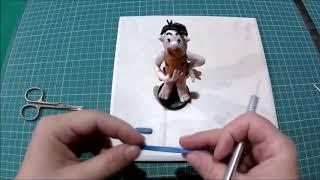 Fred flintstone | The flintstones | Clay figure tutorial | Clay art - Vicky25Crafts