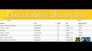 DataTables Showcase