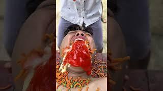 Baby Feeds the Whole Village ICE CREAM with Hot Sauce?!  #couple #martialarts #funnykids