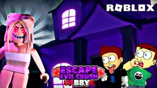 Roblox Escape Evil Crush Obby - Scary Obby | Shiva and Kanzo Gameplay