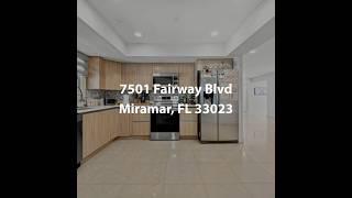 7501 Fairway Blvd Miramar FL 33023 | 4 Bedroom Home For Sale