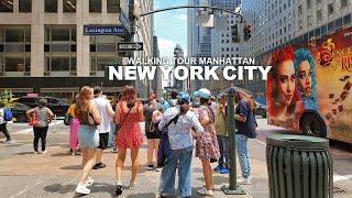 New York Manhattan Summer Walk, Lexington Avenue, Park Avenue, Madison Avenue, SoHo, Broadway, 4K