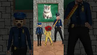 Who will MrBeast choose? Police Dog or Fire Cat?