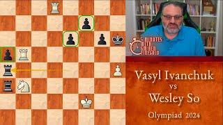 5 Minutes with GM Ben Finegold: Vasyl Ivanchuk vs Wesley So, Olympiad 2024