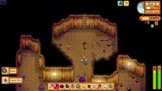 Getting to level 350 in skull cavern with +10 luck in stardew valley expanded