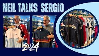 Neil talks summer Sergio gear. Exclusive track tops & summer match ups of tees, polos & shorts.