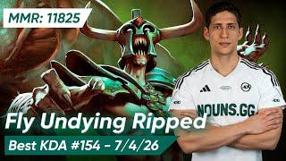 FLY UNDYING RIPPED HARD SUPPORT 7.37d | Dota 2 Pro Gameplay