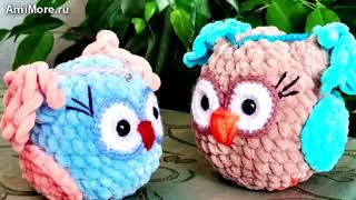 Амигуруми: схема Совушка. Игрушки вязаные крючком - Free crochet patterns.