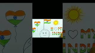 easy cute flag drawing #ytshorts #shorts #shortvideo #Sanjaysingh #viral #trending