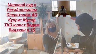 Мировой суд с РегиАнальным Оператором АО Куприт Мусор ТКО юрист Вадим Видякин ч.15
