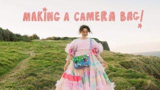 bags are boring, so I made my own! (camera bag sewing vlog & a photoshoot adventure)