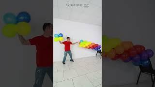 balloon decoration ideas  birthday decoration ideas at home -balloon arch #gustavogg #shorts