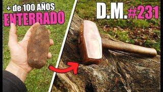 RESTAURACIÓN de ANTIGUO MARTILLO OXIDADO ¡Enterrado por MÁS DE 100 AÑOS! - Detección Metálica 231