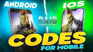 Raid Shadow Legends Promo Codes Mobile  How to enter codes on Mobile  QR Codes for Android