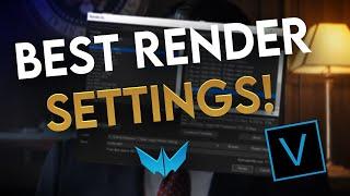 These are best Render Settings for Vegas Pro (2020)