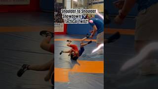 Chaos ensues in the Collar Tie showdown! Grappling Grip. Wrestlers Scrambling for Control on the Mat