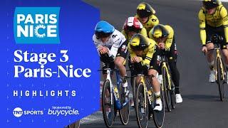 ULTIMATE TEAM TIME TRIAL!  | Men's Stage 3 Paris-Nice 2025 Race Highlights | TNT Sports Cycling