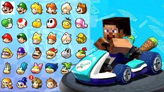 Mario Kart 8 Duluxe - All Minecraft Special Map With Steve