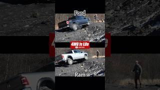 Ford F150 vs Dodge Ram 2500 - Offroad suspension flex comparison  #pickup #f150 #ram