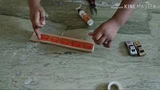 How to make diy train with waste material