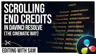 How to Create Smooth Rolling Credits in DaVinci Resolve Latest Version | 2022