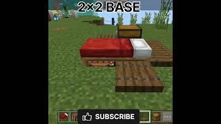 2x2 Base In Minecraft #shorts #viral #tranding #minecraft #short#mrnoob