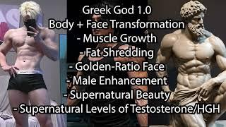 Greek God 1.0 - Muscle Growth + Golden Ratio Face - Extremely Powerful