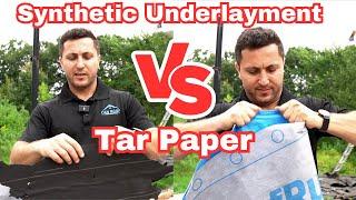 Synthetic Underlayment vs Tar Paper | Your Boston Roofer | Roofing tip #synthetic #roof #roofing