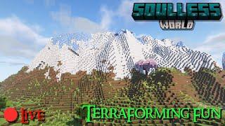 Iron Farms and Terraforming in Minecraft! :: Minecraft Soulless World Stream 14