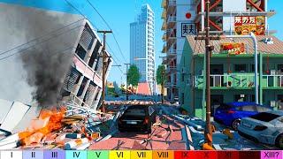 3D TOKYO: Earthquake Destruction Comparison!