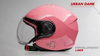 STUDDS Urban Dame Open Face Motorcycle and Two-Wheeler Helmet For Men and Women